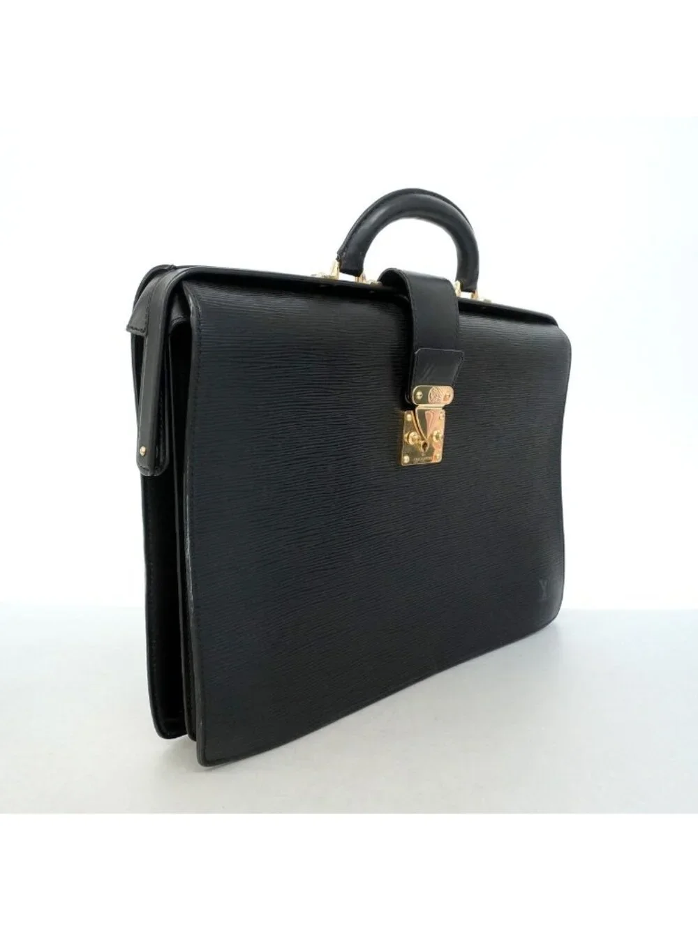 Louis Vuitton Business Bag Epi Serviette Fermoir Noir